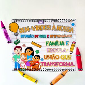 Cartaz Reunião de pais e responsáveis