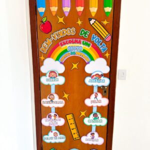 Painel para porta - Bem-vindos de volta