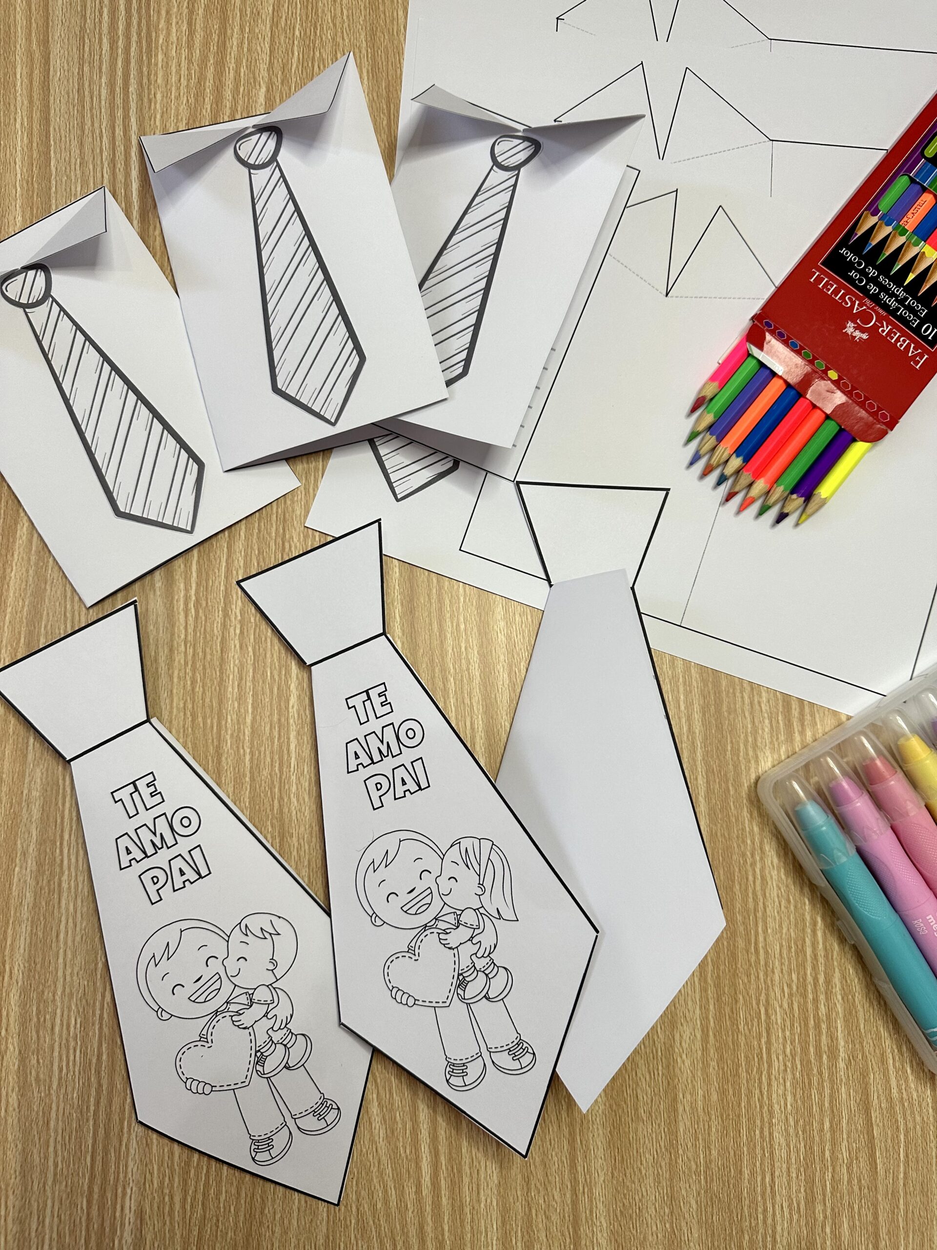Cartões – Dia dos Pais para Colorir - Imagem 5