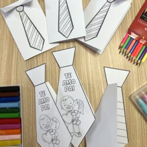 Cartões – Dia dos Pais para Colorir