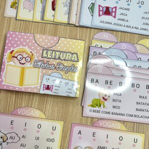 Fichas de Leitura – Sílabas Simples (55 Fichas)