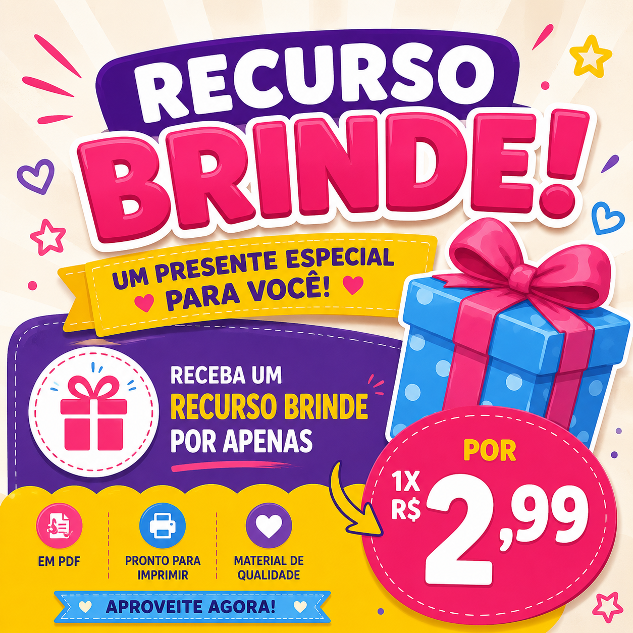 Brinde Surpresa – Educação Infantil e Alfabetização